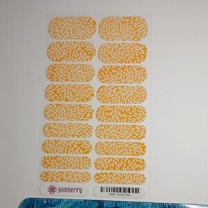 Jamberry A630 Sunny Lotus Orange Nail Wraps